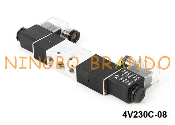 4V230C-08 Airtac Type 5/3 Way Pneumatic Solenoid Valve 24V 220V