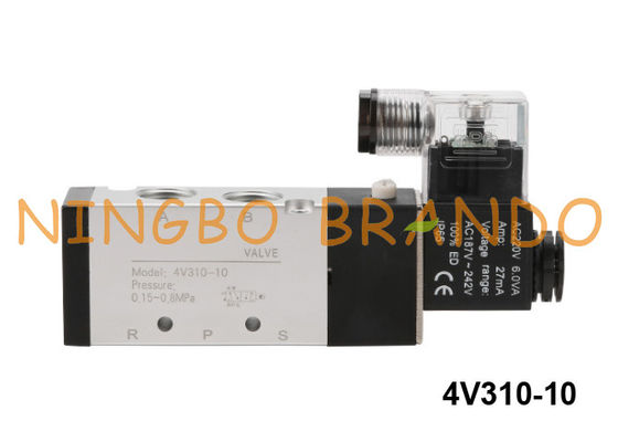 4V310-10B Airtac Type Air Pneumatic Solenoid Valve 5 Way 24VDC