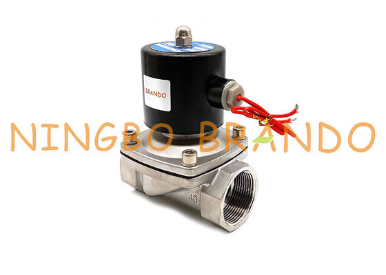 2S400-40 SUW-40 1-1/2'' 1.5'' Inch NC Stainless Steel Solenoid Valve