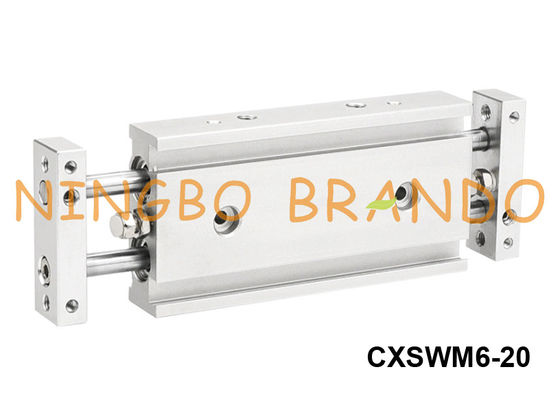 SMC Type CXSWM6-20 Dual Guide Rod Pneumatic Cylinder