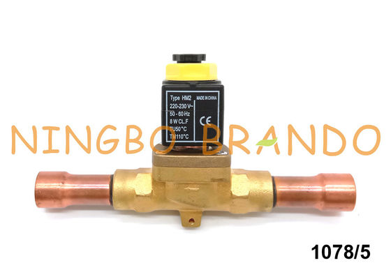 5/8 Inch Solder Refrigeration Solenoid Valve Castel Type 1078/5