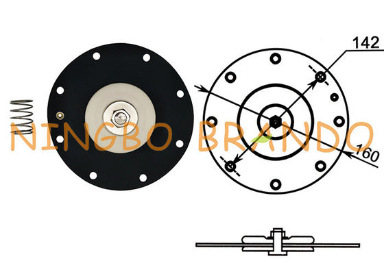 2&quot; DMF/MF Series Dust Collector Pulse Jet Valve Nitrile Diaphragm