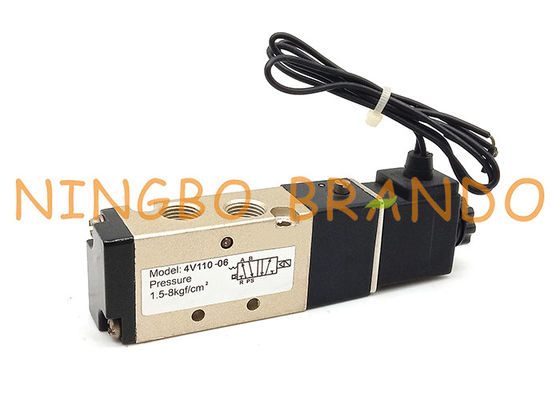 4V110-06 1/8'' 2 Position 5 Port Pneumatic Air Control Solenoid Valve