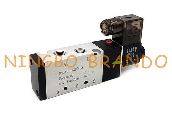 4V310-08 1/4'' Inch Single Solenoid 5/2 Way Pneumatic Air Valve