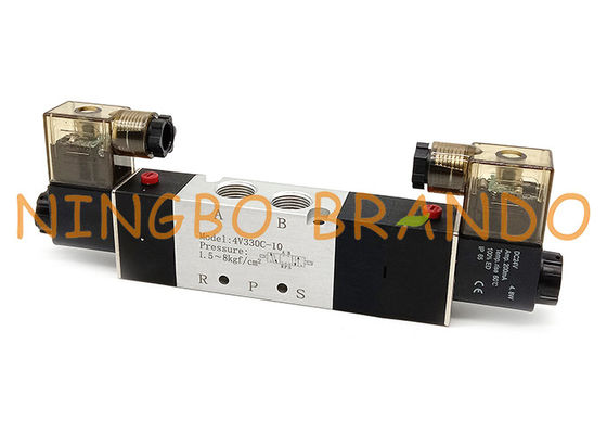 4V330C-10 3/8'' 5/3 Way Closed Center Pneumatic Solenoid Valve