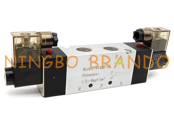 4V420-15 1/2'' Inch Double Solenoid 5/2 Way Pneumatic Valve