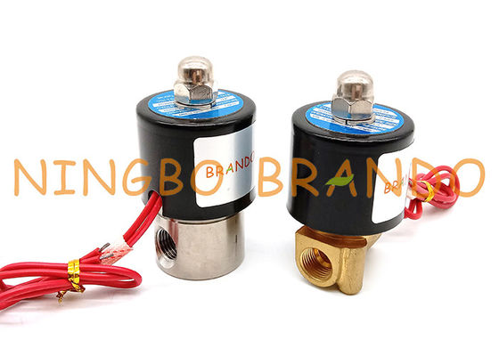 1/4'' Inch Direct Acting NC UD-8 SUS-8 Water Brass Solenoid Valve