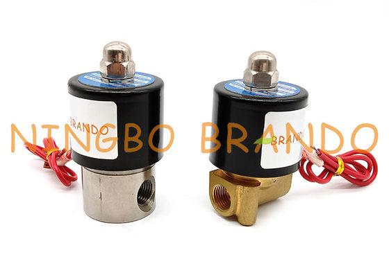 1/4'' Inch Direct Acting NC UD-8 SUS-8 Water Brass Solenoid Valve