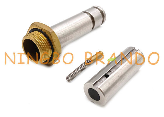 2/2 Way NC Brass Thread Seat Stainless Steel Solenoid Valve Armature