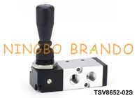 TSV8652-02S Shako Type Hand Control Air Valve 5 Way 2 Position