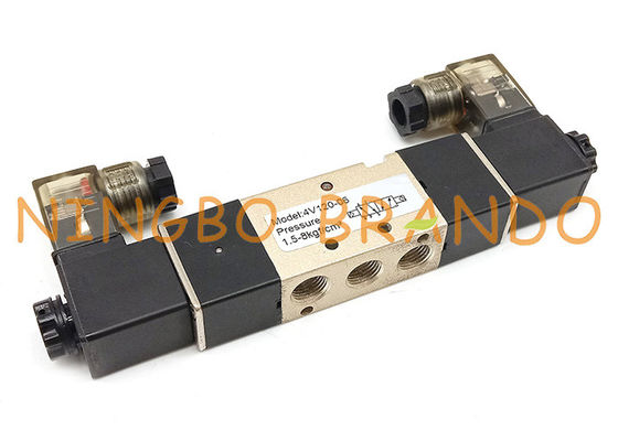 4V120-06 1/8 Inch Terminal Box 5/2 Way Pneumatic Solenoid Valve