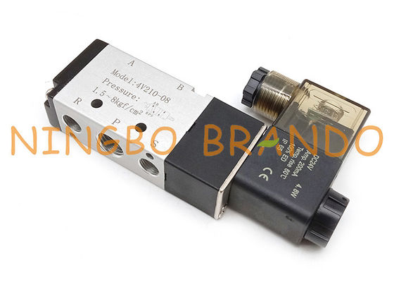 4V210-08 1/4'' 5/2 Way Air Control Single Solenoid Pneumatic Valve