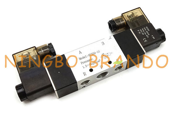 4V320-10 3/8 Inch 5/2 Way Double Coil Pneumatic Solenoid Valve