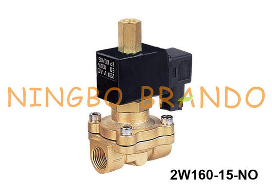 2W160-15-NO 1/2'' 2 Way NO Water Brass Solenoid Valve 24VDC 220VAC