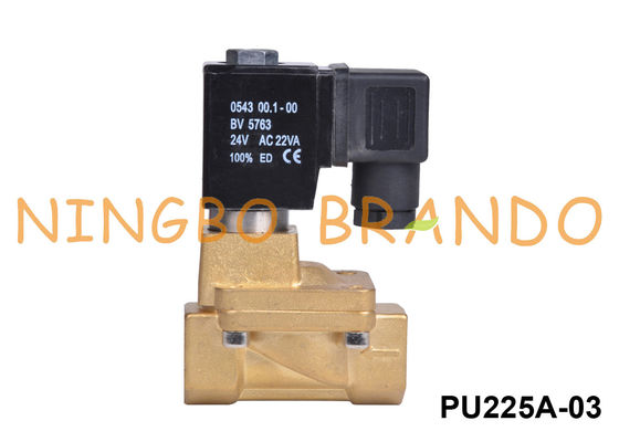 PU225A-03 Shako Type 3/8'' Brass Solenoid Valve 24VDC 110VAC 220VAC