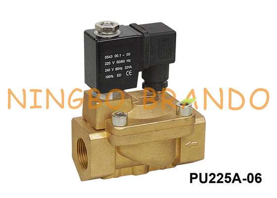 PU225A-06 Shako Type 3/4'' Brass Solenoid Valve 24 110 220 Volt