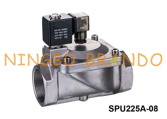 SPU225A-08 Shako Type 1'' Stainless Steel Solenoid Valve 24V 110V 220V