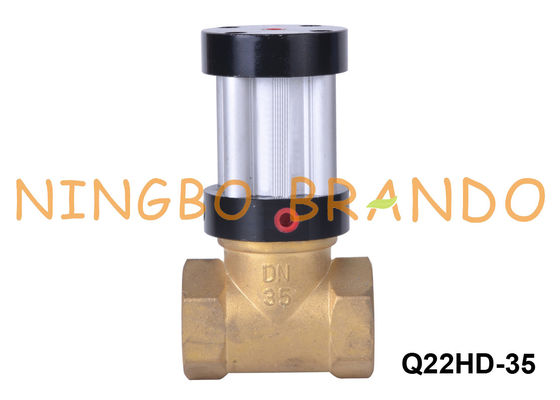 Q22HD-35 1 1/4'' DN35 2 Way Brass Body Air Operated Piston Valve