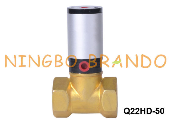 Q22HD-50 2'' DN50 2/2 Way Brass Body Air Actuated Piston Valve