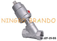 1'' Threaded DN25 Stainless Steel Head Angle Seat Valve Pneumatic