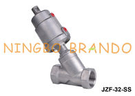 1 1/4'' Threaded 2/2 Way Pneumatic Angle Seat Valve Double Acting