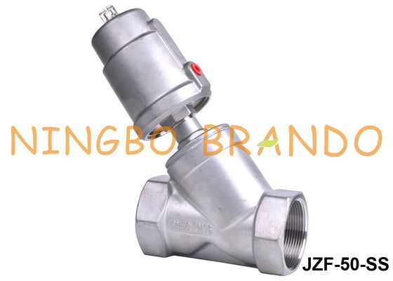 2'' DN50 2/2 Way Piston Operated Angle Seat Valve For Steam