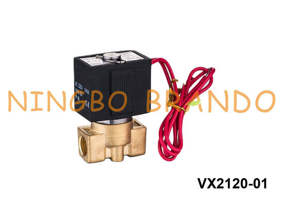 VX2120-01 SMC Type 2 Way NC Brass Solenoid Valve 1/8'' 24VDC 220VAC