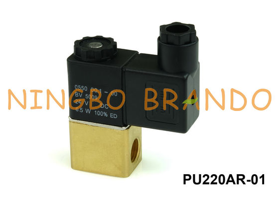 PU220AR-01 Shako Type 2/2 Way NC Brass Solenoid Valve 1/8'' 24V 220V