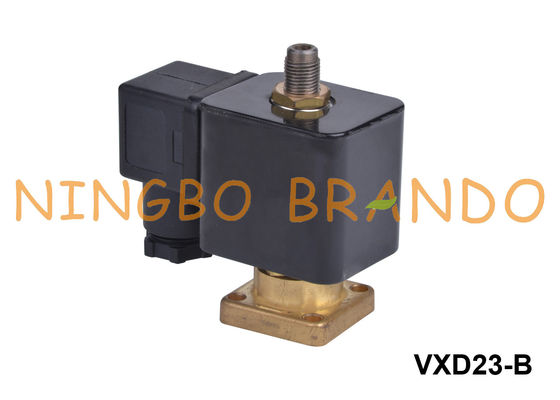 Sub Base Mounted 3 Way Brass Solenoid Valve For Screw Air Compressor