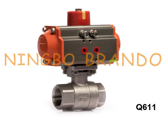 1'' 2 Way Air Actuated Ball Valve With Pneuamtic Actuator