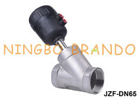 2 1/2'' Threaded SUS304 Pneumatic Angle Seat Valve With Plastic Head
