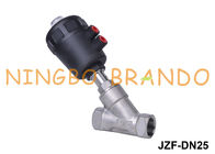 1'' Y Type Pneumatically Actuated Angle Seat Valve Stainless Steel