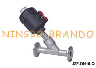 1/2'' Tri-Clamp Pneumatic Actuated Angle Seat Valve Stainless Steel