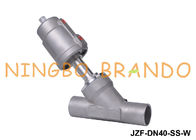 1 1/2 Inch Welded Pneumatic Actuated Angle Seat Valve DN40