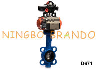 Pneumatic Actuator Butterfly Valve With Limit Switch Solenoid Valve