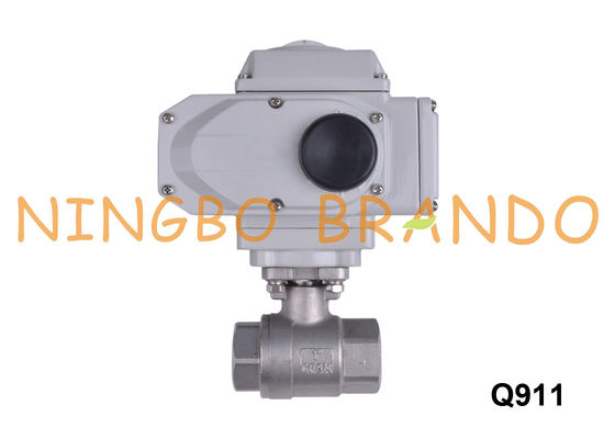 1'' 2 Way Stainless Steel Ball Valve With Electric Actuator 24V 220V