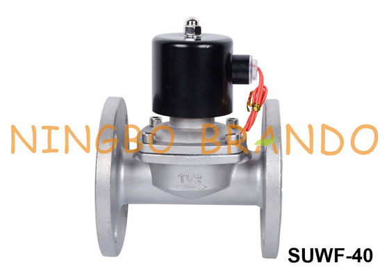 SUWF-40 Stainless Steel Flanged Solenoid Valve 1 1/2'' DN40 24V 220V