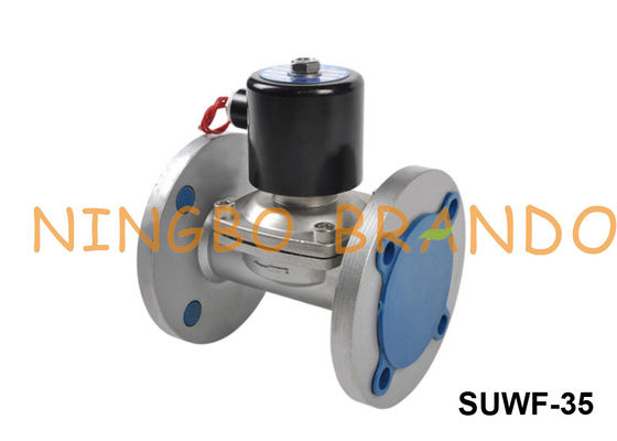 1 1/4'' Flanged Stainless Steel Solenoid Valve SUWF-35 24V DC 220V AC