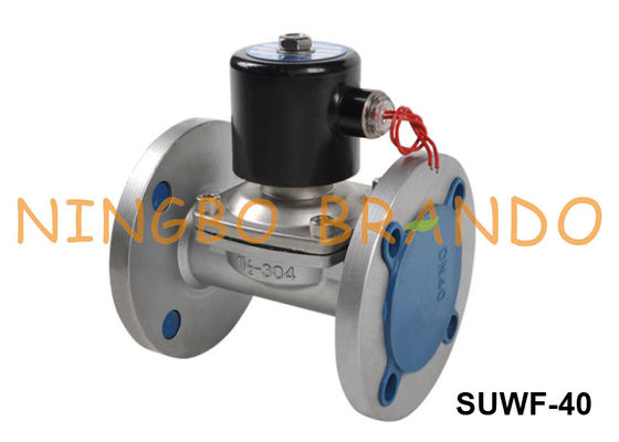 1.5'' Flange Connect Stainless Steel Solenoid Valve SUWF-40 24V 220V