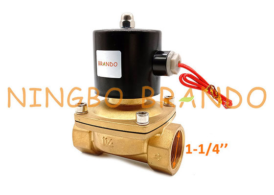 UW-35 2W350-35 1-1/4 Inch Brass Flow Control Brass Solenoid Valve