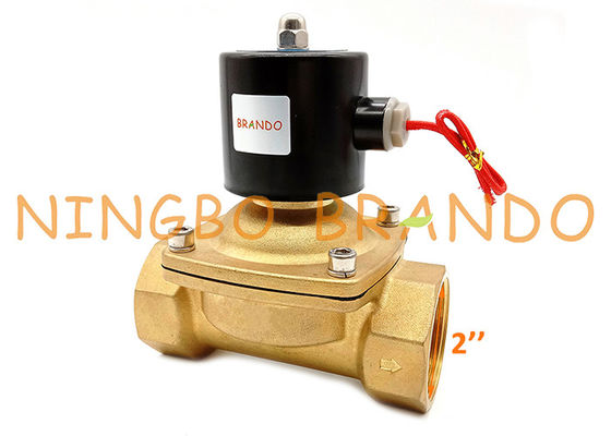 UW-50 2W500-50 2'' 2/2 Way NC Semi Diaphragm Brass Solenoid Valve