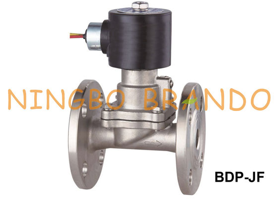 1-1/4'' 1-1/2'' 2'' Flanged SS304 High Pressure Solenoid Valve 30bar