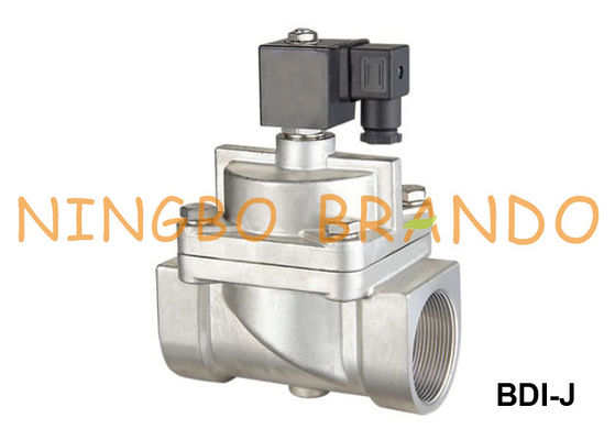 High Pressure Water Air Stainless Steel Solenoid Valve 100 Bar 12V 24V