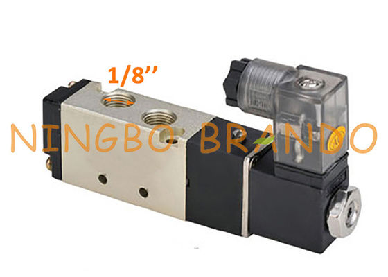 4V110-06 1/8'' Inch Single Coil 5/2 Way Pneumatic Solenoid Valve