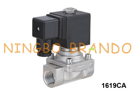 Stainless Steel Piston Steam Solenoid Valve 3/8'' 1/2'' 3/4'' 1'' 2'' 24V 220V