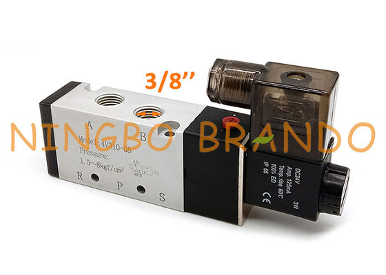 4V310-10 3/8'' 5 Way 2 Position Single Solenoid Pneumatic Valve