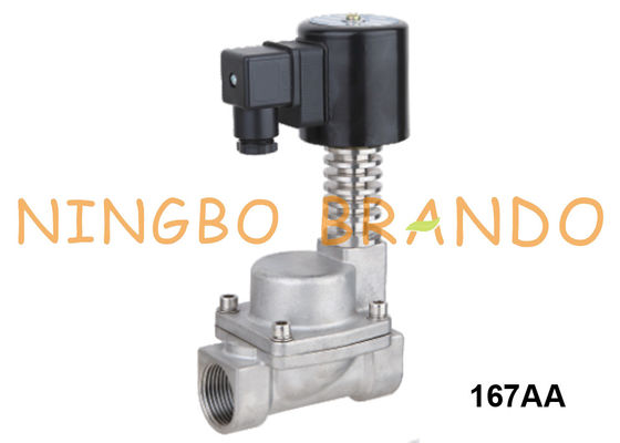 High Temp Steam Stainless Steel Solenoid Valve 3/8'' 1/2'' 3/4'' 24VDC 220VAC