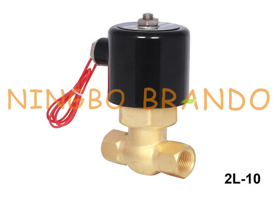 2L-10 3/8'' Steam Brass Solenoid Valve 2 Way Normally Closed 24V 220V