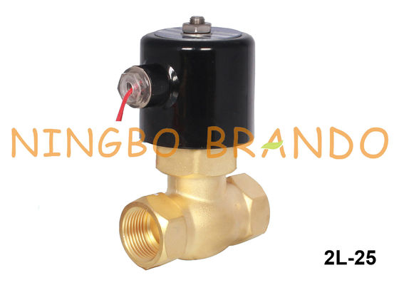 2L-25 1'' DN25 Brass Steam Solenoid Valve High Temperature 24V 220V