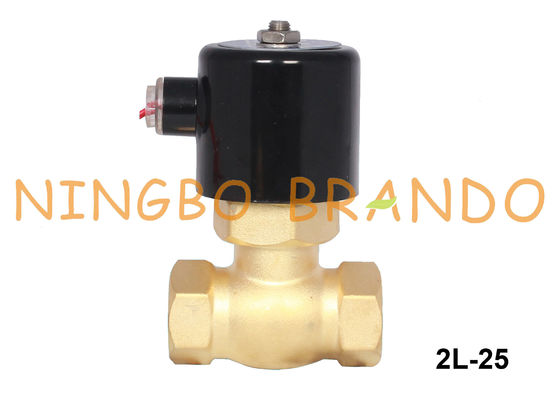 2L-25 1 Inch High Temperature Steam Brass Solenoid Valve 24VDC 220VAC